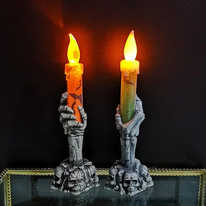 Halloween Skeleton Ghost Hands Led Candles