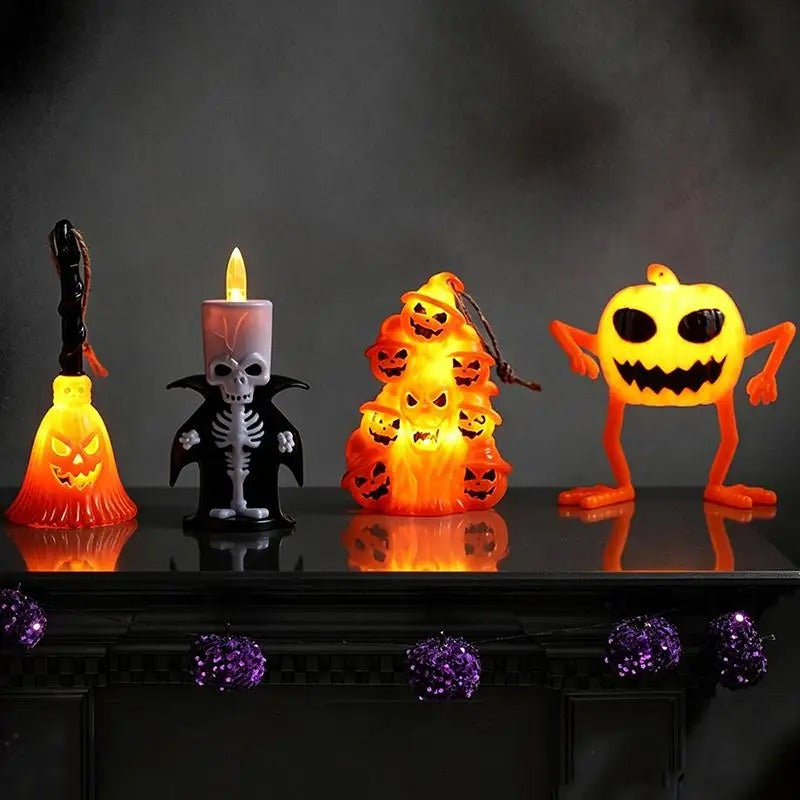 Halloween Skeleton Flameless LED Candle